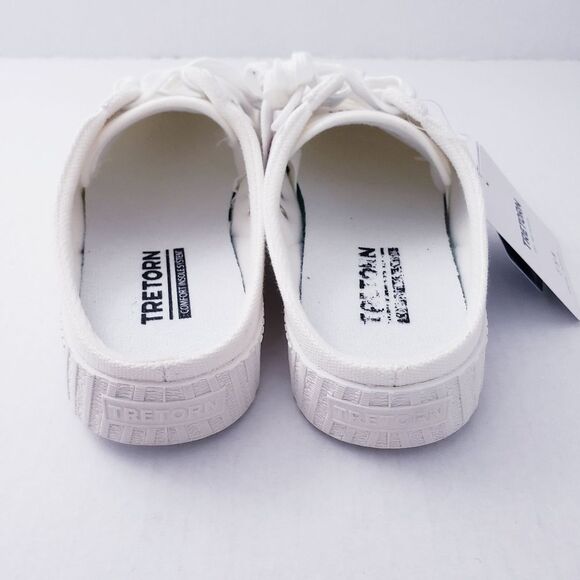 💥SOLD💥Tretorn Easy Nylite Canvas Lace Up Slip On Sneakers Mule Leopard Size 7 - Picture 8 of 11